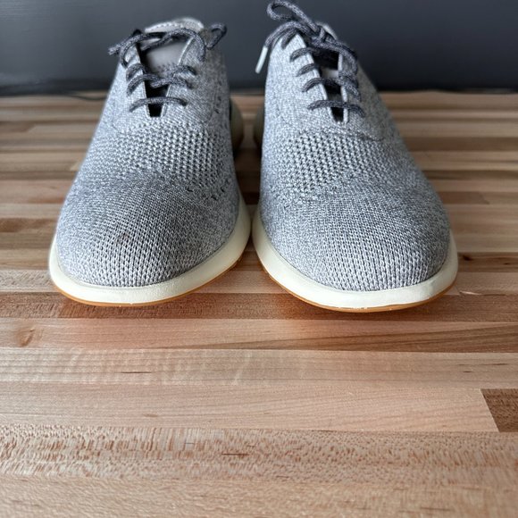 Cole Haan Men's Grand Troy Knit Ox Oxford - 8.5 Mens NIB Cool Gray/Ironston Gray - Picture 5 of 8